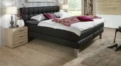 Boxspringbett "La Mancha" -Bettbezüge Verkäufe 2024 boxspringbett la mancha luxus kunstleder schwarz