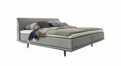 Boxspringbett "Lajana" -Bettbezüge Verkäufe 2024 boxspringbett lajana webstoff bezug hellgrau