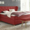 Boxspringbett "Lamia" -Bettbezüge Verkäufe 2024 boxspringbett lamia rot tex bezug