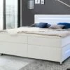 Boxspringbett "Lexton" -Bettbezüge Verkäufe 2024 boxspringbett lexton hochwertig kunstlederbezug weiss