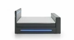 Boxspringbett "Lucaro" Express -Bettbezüge Verkäufe 2024 boxspringbett lucaro express inklusive beleuchtung