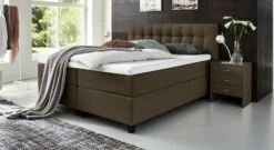 Boxspringbett "Luciano" 28 Boxspringbett "Luciano" -Bettbezüge Verkäufe 2024 boxspringbett luciano 66cm webstoff braun