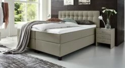 Boxspringbett "Luciano" 30 Boxspringbett "Luciano" -Bettbezüge Verkäufe 2024 boxspringbett luciano 66cm webstoff taupe