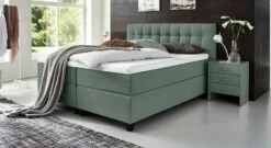 Boxspringbett "Luciano" 38 Boxspringbett "Luciano" -Bettbezüge Verkäufe 2024 boxspringbett luciano komforthoehe webstoff blaugruen