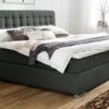 Boxspringbett "Matai" Express -Bettbezüge Verkäufe 2024 boxspringbett matai express stoffbezug anthrazit 1