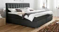 Boxspringbett "Matai" -Bettbezüge Verkäufe 2024 boxspringbett matai express stoffbezug anthrazit