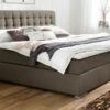 Boxspringbett "Matai" -Bettbezüge Verkäufe 2024 boxspringbett matai stoffbezug braun