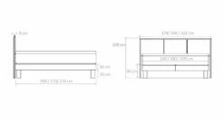 Boxspringbett "Oss" -Bettbezüge Verkäufe 2024 boxspringbett oss massgrafik praktisch