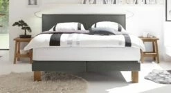 Boxspringbett "Oss" -Bettbezüge Verkäufe 2024 boxspringbett oss samtvelours anthrazit