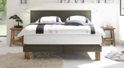 Boxspringbett "Oss" -Bettbezüge Verkäufe 2024 boxspringbett oss samtvelours braun