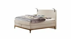 Boxspringbett "Palmiro" -Bettbezüge Verkäufe 2024 boxspringbett palmiro stoffbezug beige