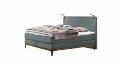Boxspringbett "Palmiro" -Bettbezüge Verkäufe 2024 boxspringbett palmiro stoffbezug blaugrau