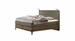 Boxspringbett "Palmiro" -Bettbezüge Verkäufe 2024 boxspringbett palmiro stoffbezug sandgrau