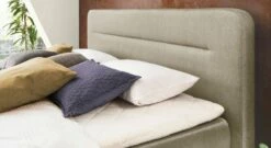 Bestseller -Bettbezüge Verkäufe 2024 boxspringbett paroldo kopfteil tief heftung