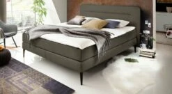 Boxspringbett "Paroldo" -Bettbezüge Verkäufe 2024 boxspringbett paroldo webstoff anthrazit