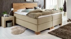 Boxspringbett "Peachland" -Bettbezüge Verkäufe 2024 boxspringbett peachland qualitativ hochwertig natur