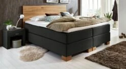 Boxspringbett "Peachland" -Bettbezüge Verkäufe 2024 boxspringbett peachland schlicht schwarz gemuetlich