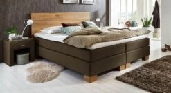 Boxspringbett "Peachland" -Bettbezüge Verkäufe 2024 boxspringbett peachland warm braun webstoff