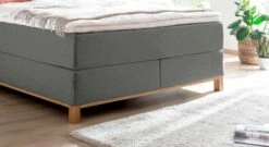 Boxspringbett "Rivelino" -Bettbezüge Verkäufe 2024 boxspringbett rivelino holzfuesse modern