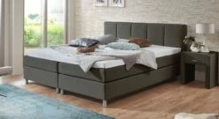 Boxspringbett "Rockford" -Bettbezüge Verkäufe 2024 boxspringbett rockford 53cm webstoff anthrazit
