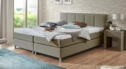 Boxspringbett "Rockford" -Bettbezüge Verkäufe 2024 boxspringbett rockford 53cm webstoff taupe