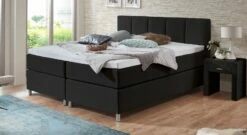 Boxspringbett "Rockford" -Bettbezüge Verkäufe 2024 boxspringbett rockford 66cm webstoff schwarz