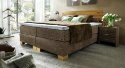 Boxspringbett "Salvatore" -Bettbezüge Verkäufe 2024 boxspringbett salvatore warmes braun einladend gr