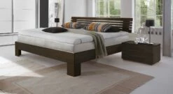 Boxspringbett "Sardinien" -Bettbezüge Verkäufe 2024 boxspringbett sardinien massivholz buche wengefarben gr