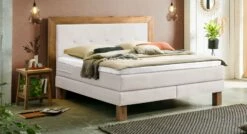 Boxspringbett "Solberg" -Bettbezüge Verkäufe 2024 boxspringbett solberg kunstlederbezug weiss