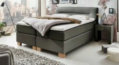 Boxspringbett "Sunshine" -Bettbezüge Verkäufe 2024 boxspringbett sunshine anthrazit uni komforthoehe