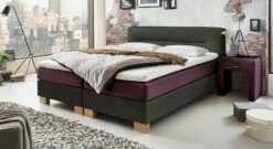 Boxspringbett "Sunshine" -Bettbezüge Verkäufe 2024 boxspringbett sunshine bezug schwarz beere