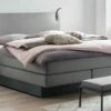 Boxspringbett "Tolomeo" -Bettbezüge Verkäufe 2024 boxspringbett tolomeo bezug weissgrau box anthrazit