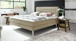 Boxspringbett "Tromello" -Bettbezüge Verkäufe 2024 boxspringbett tromello bettbeine hoch elegant