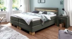 Boxspringbett "Vincenzo" -Bettbezüge Verkäufe 2024 boxspringbett vincenzo 53cm webstoff anthrazit