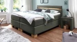 Boxspringbett "Vincenzo" -Bettbezüge Verkäufe 2024 boxspringbett vincenzo 66cm webstoff anthrazit