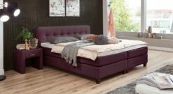 Boxspringbett "Westport" -Bettbezüge Verkäufe 2024 boxspringbett westport beere 53cm liegehoehe