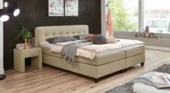 Boxspringbett "Westport" -Bettbezüge Verkäufe 2024 boxspringbett westport natur 53cm liegehoehe