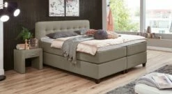 Boxspringbett "Westport" -Bettbezüge Verkäufe 2024 boxspringbett westport taupe 66cm liegehoehe
