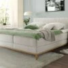 Boxspringbett "Xander" -Bettbezüge Verkäufe 2024 boxspringbett xander webstoff bezug creme