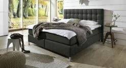 Boxspringbett "Zamora" -Bettbezüge Verkäufe 2024 boxspringbett zamora elegant luxuskunstleder anthrazit