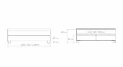 Boxspringliege "Goma" -Bettbezüge Verkäufe 2024 boxspringliege goma praktisch massgrafik