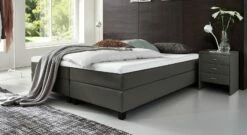 Boxspringliege "Luciano" -Bettbezüge Verkäufe 2024 boxspringliege luciano 53cm webstoff anthrazit
