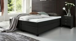Boxspringliege "Luciano" -Bettbezüge Verkäufe 2024 boxspringliege luciano 53cm webstoff schwarz
