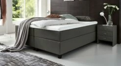 Boxspringliege "Luciano" -Bettbezüge Verkäufe 2024 boxspringliege luciano 66cm webstoff anthrazit
