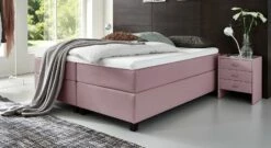 Boxspringliege "Luciano" -Bettbezüge Verkäufe 2024 boxspringliege luciano 66cm webstoff flieder