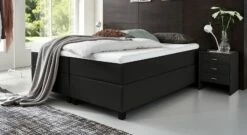 Boxspringliege "Luciano" -Bettbezüge Verkäufe 2024 boxspringliege luciano 66cm webstoff schwarz
