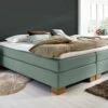 Boxspringliege "Peachland" -Bettbezüge Verkäufe 2024 boxspringliege peachland liegehoehe 53cm blaugruen