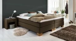 Boxspringliege "Peachland" 38 Boxspringliege "Peachland" -Bettbezüge Verkäufe 2024 boxspringliege peachland liegehoehe 53cm braun