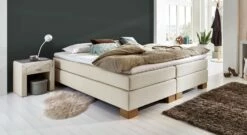 Boxspringliege "Peachland" 34 Boxspringliege "Peachland" -Bettbezüge Verkäufe 2024 boxspringliege peachland liegehoehe 53cm creme