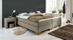 Boxspringliege "Peachland" 40 Boxspringliege "Peachland" -Bettbezüge Verkäufe 2024 boxspringliege peachland liegehoehe 53cm taupe
